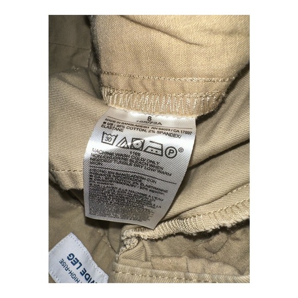 Old Navy Womens Extra High Waisted Super Wide Leg Khaki Chino Pants, Size 8 & 10 - Picture 6 of 9